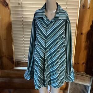 Claiborne‎ Men's Striped Button Down Dress Shirt